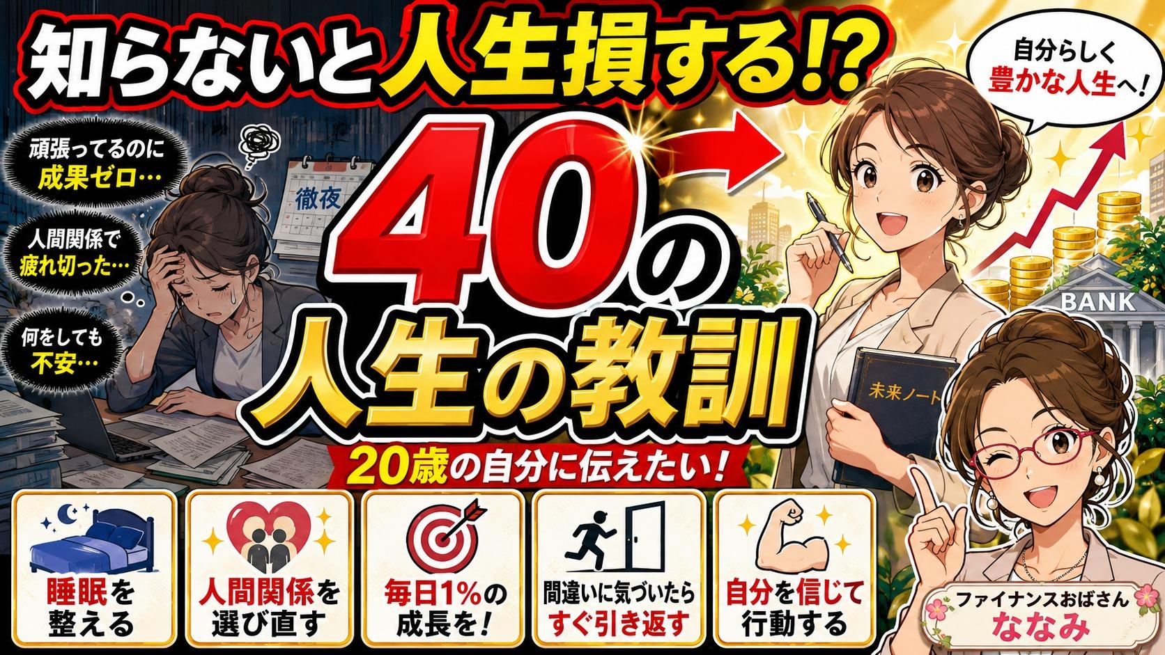 お金と人生を整えるために習慣を書き出している様子