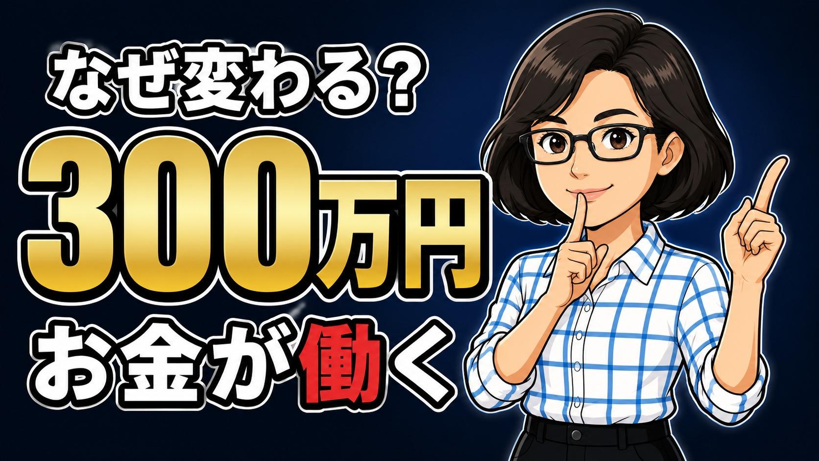 貯蓄によって急な出費への不安が和らぐ様子を表したイラスト