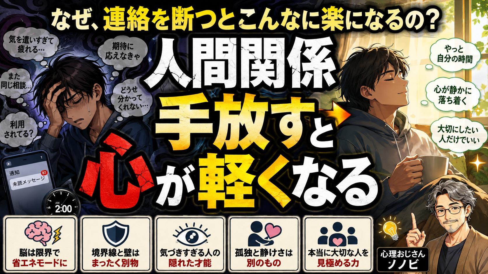 自分を守る境界線と、すべての人を遮断する壁の違いを表したイメージ